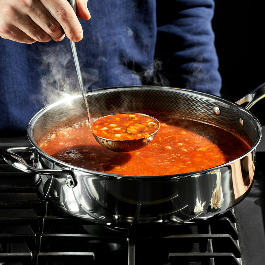 Hybrid Deep Sauté Pan with Lid