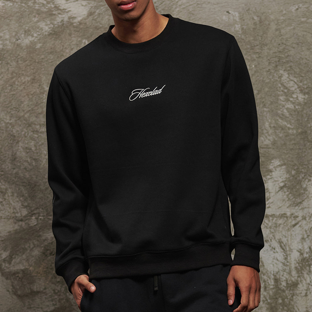 Cursive Unisex Crew Neck Sweatshirt